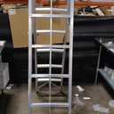 Aluminum Foldable Twin Front 4-Step Ladder, Compact Step Stool with Wide Anti-Slip Pedal, Portable, 330lb Capacity