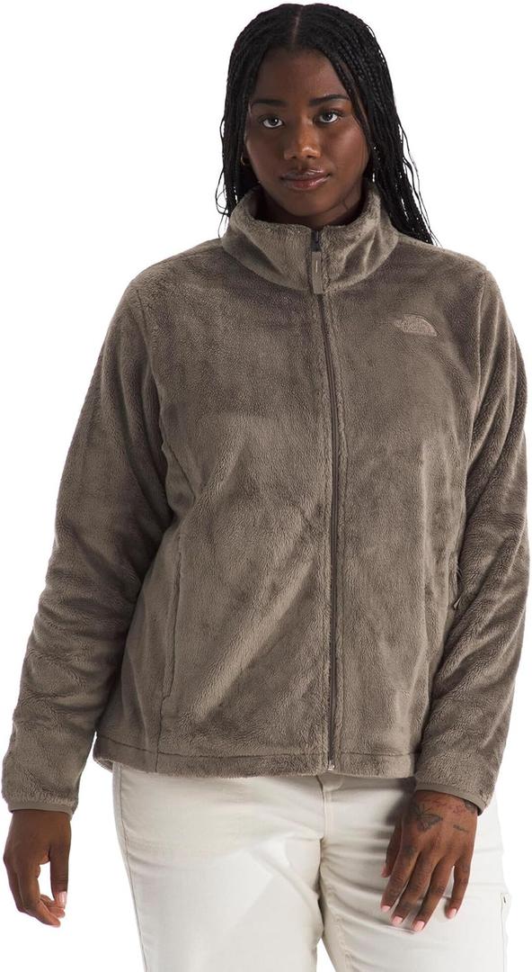 THE NORTH FACE Women's Osito Full Zip Fleece Jacket (Standard & Plus Size) | Soft Fleece With Embroidered Logo (Medium, Mocha Brown)