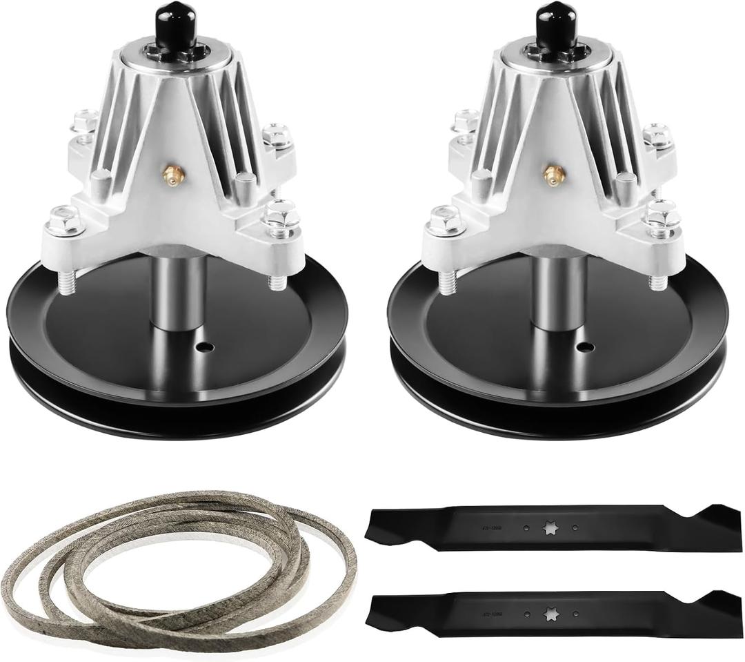 46" Mower Deck Rebuild Kit for MTD Craftsman Troy-Bilt T1600 T1900 Models, 2 Spindle Assembly 618-06989 918-06989, 2 Blades 742-04244 942-04290, 103 1/4" Belt 754-04219 954-04219 46" Mower Deck Rebuild Kit for MTD Craftsman Troy-Bilt T1600 T1900 Models, 2 Spindle Assembly 618-06989 918-06989, 2 Blades 742-04244 942-04290, 103 1/4" Belt 754-04219 954-04219