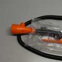 Portable Fuel Transfer Pump, 2.6GPM Battery Powered Fluid Siphon Pump with Adjustable Flow Nozzle - Universal for Gasoline, Diesel, Water Transfer, Battery Gas Pump for Mechanic,Home,Outdoor Use(Orange)