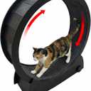 Portable Cat Running Wheel for Indoor Cats 44" Large XL 12" Wide, Cat Treadmill, Wheel with Carpeted Runway for Kitty’s Longer Life, Moveable Safe & Stable Design.