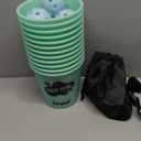 Juegoal Outdoor Yard Toss Game Glow in Dark with Noctilucent 12 Buckets & 6 Balls, Throwing Game for Beach, Camping, Lawn and Backyard