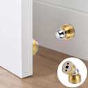 Sumnacon 2Pcs Stainless Steel Mini Door Stoppers- Powerful Magnetic Door Stop with Screws,Heavy Duty Door Holder for Bedroom Bathroom Kitchen Home Office, Gold