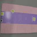 Laolitou Light Pink Embroidered Grid Tablecloth,Wrinkle Resistant,60"x120"