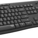Logitech MK295 Wireless Mouse & Keyboard Combo with SilentTouch Technology, Full Numpad, Advanced Optical Tracking, Lag-Free Wireless, 90% Less Noise - Graphite (Black)