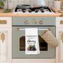 Voatok Nanny Gifts Kitchen Towels, Nanny Gifts from Grandkids Granddaughters Grandsons Hand Towels, Best Grandma Gift for Christmas Birthday Dish Tea Towels for Kitchen, 16x24 Inches