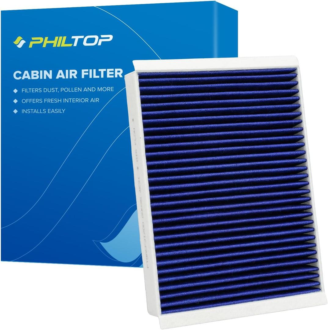 PHILTOP Cabin Air Filter, Replacement for CF11719,2016-2023 GLC300,2015-2023 C300,2016-2018 GLE350,2017-2019 E300, Premium Cabin Filter with Activated Carbon Filter