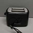 Toastmaster 2-Slice Toaster - Black with Stainless Steel - Kitchen Essential for Sandwich Bread & Breakfast Toast - Toaster with Wide Slots, High Rise Toast Lift & Cool-Touch Exterior