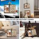 2 x Dog Photo Frame Memorial Ornaments, Personalized Ornaments for Pet Loss Sympathy Gift, Memorial Picture Frame Ornament for Hanging Decor, Loss of Dog Customized Gifts