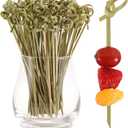 200 PCS Cocktail Picks, 4.7 Inch Toothpicks for Appetizers, Natural Bamboo Knot Skewers, Mini Food Sticks, Fancy Tooth Picks for Drinks,Fruit,Charcuterie,Cocktail Garnish Accessories, Party Supplies
