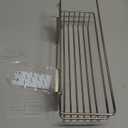 Command Shower Caddy Satin Nickel with Water Resistant Command Strips, Bathroom Organizer, Holds up to 6.5 lbs