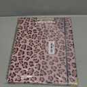 Clipboard Folio with Storage 8.5 X 11 Padfolio Notebook, Clipboards with Notepad Spiral with 10 Pockets and 5 Folders Nursing Teacher School Essentials (Cheetah Spots)