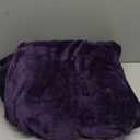 Hansleep Fleece Blanket Twin Size Purple, Soft Cozy Twin Fuzzy Flannel Lightweight Blanket for Bed, Sofa, Couch, Travel, Camping, Purple, 60x80 Inches