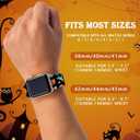 2 x Halloween Watch Bands for Apple Watch Band 38/40/41/42/44/49mm for Men Women, Silicone Waterproof Adjustable Printed Smartwatch Strap for iWatch Series 9 8 7 6 5 4 3 2 1 SE Replacement Wristband Gifts