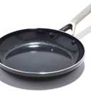 OXO Agility 10" Nonstick Frying Pan Skillet, Ceramic PFAS-Free Nontoxic Cookware, Induction Suitable, Compatible on All Cooktops, Dishwasher & Oven Safe, Stainless Steel Handle, Black