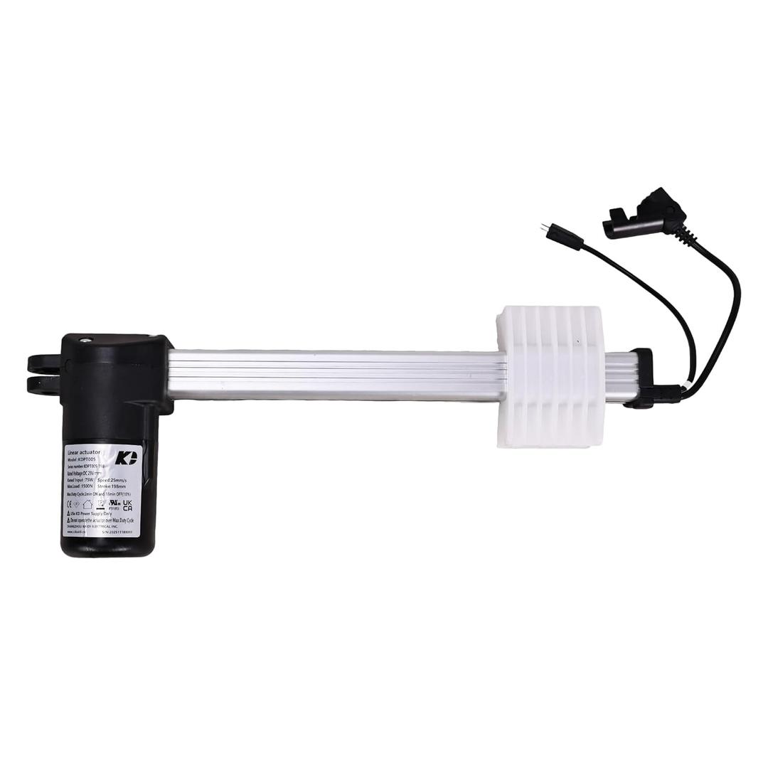 Kaidi KDPT005-190 Linear Actuator Power Recliner Lift Chair Motor Replacement, Flat 01 Pin Male Cord & Round 5 pin Female Connector