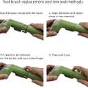 1400B Little Green Multi-Purpose Tools Replacement Parts Compatible for bissell 1400B 1425 1400 3194 3353 2458 3588F 1986 1844 2290A 1400W 1425W Tough Stain Brush Tool Attachments (Green 1+1)