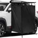 Awning Shower Tent Car Outdoor Portable Camping Shower Tent Car Side Shower Room Privacy Shelter Restroom Vehicle Side Shower Bathroom for RV, Van, Truck, Waterproof