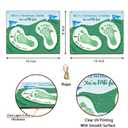 4 x Best Grandpa by Par Golf Papa Footprint Craft for Fathers Day, Christmas Gift, Kids Handprint Art Grandfather, Handprints, DIY Baby Toddler Keepsake, Golfer, Golf Lovers Memory Keepsake Par-FECT