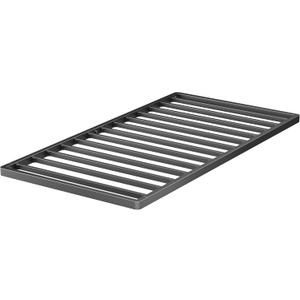 VIPSHOW 2 Inch Twin Metal Box Spring with Round Corners - 3000 lbs Capacity, Low Profile Bed Slat Replacement Bunkie Board with Steel Slats, Noise-Free, Easy Assemble, Black