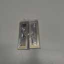 4.72Inch Recessed Finger Flush Pulls Handles for Pocket and Sliding Doors,Closet and Barn Doors Hardware Antique Brass 2Pack