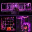 WBao Halloween Lights Orange Purple 300LED 108ft Super Bright String Lights, UL Certified, 8 Lighting Modes, Timer, Connectable, Memory & Waterproof for Indoor Outdoor Halloween Decorations