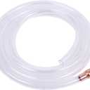 10 FT 0.56inch Inner Diameter Safety Siphon Hose Compatible with Gas Water Fuel Transfer With 0.81inch Adapter