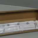 LazBlinds No Tools No Drill 1" Vinyl Mini Blinds, Cordless Blinds for Windows, Light Filtering Horizontal Window Blinds & Shades, 31" W x 72" H, White