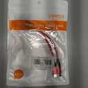 4 x JXMOX Short USB C to USB C Cable 60W, (2 Pack 0.5ft) Type C Fast Charging Cord Charger Cable Compatible with iPhone 16 Pro Max/15 Pro Max, Samsung Galaxy S23 S22+ S21 Ultra, Note 20, iPad Pro (Blue)