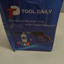 Tool Daily Short Pressure Washer Gun with Foam Cannon, 1/4 Inch Quick Connector, with 5 Pressure Washer Nozzle Tips, 1 Liter