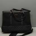 LOVEVOOK Laptop Bag for Women 15.6 inch Canvas Laptop Tote Bag, Large Capacity Work Bag with Clutch Purse, Computer Bag Office Business Briefcase, Casual Handbag for Travel College Teacher School