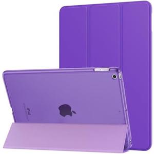 MoKo Case Fit 2018/2017 iPad 9.7 5th/6th Generation, Slim Lightweight Smart Shell Stand Cover with Translucent Frosted Back Protector Fit iPad 9.7 2018/2017, Auto Wake/Sleep, Dark Purple