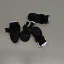 Dog Shoes, Outdoor Dog Boots Non-Slip Waterproof Dog Booties for Medium to Large Dogs 4Pcs for Winter Snowy Day, Summer Hot Pavement with Rugged Sole Black (Size 1: (2.3''x1.6'')(L*W) for 10-23 lbs)