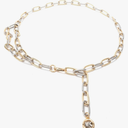 Michael Kors Women's Standard Charm Chain Belt, Gold, M/L