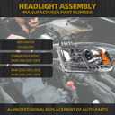 Dasbecan OE Projector Halogen Headlights w/LED Signal DRL Compatible With Dodge Ram 1500 2500 3500 2013-2018 Left Driver Side Headlamp assembly Chrome Trim w/Bulbs Replaces#68324941AD CH2502290