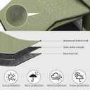 Outdoor Cat House with Cat Feeding Station, Elevated Waterproof and Insulated Feral Pet Shelter, with Clear Flap Door and Escape Exit, All Weather Outside House 18.5 x 16.3 x 12.9 Inch