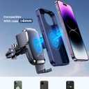 JOYROOM Wireless Car Charger, 15W Fast Charging Auto Clamping Car Phone Holder Charger, Phone Stand for Car Vent Phone Mount for iPhone 17/16/15 Pro Max Air, Galaxy S26/25 Ultra, Pixel 10 Pro and More