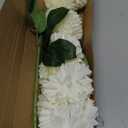 Hananona 12 Pcs Artificial Chrysanthemums Flowers Ball Flower, Fake Mums Flowers White Silk Flowers for Spring Home Decor Indoor Floral Arrangement Table Centerpiece (12, White)