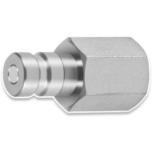 PD342 Test Port and Diagnostic Equipment Quick Nipple with Female Pipe Thread Fits for PD Series Couplers, 1/8" body size, 1/4"-18 NPTF thread size