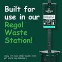 Header Pet Waste Station Bags - 2,400pcs of 8" x 13" Hanging Dog Waste Station Bags - Extra Thick (20 Microns), Durable, & Opaque Design - Single-Pull & Easily Disposable Refills