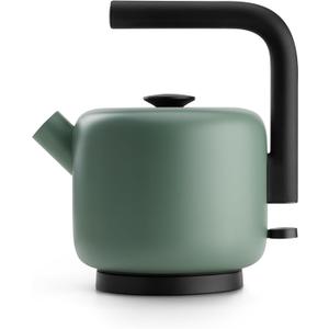 Fellow Clyde Electric Kettle - 1.5 Liter Capacity - Modern Twist On Stovetop Design, All-Purpose, Stainless Steel - Warm Water for Ramen, Oatmeal, Tea, Coffee & more - Large Capacity - Smoke Green