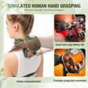 4D Wireless Neck Massager with Heat, Portable Bionic Massage with Real Human Hand Kneading, Neck Massager for Pain Relief Deep Tissue, Body Muscle Pain Relief, Perfect Relaxation Gifts for Men Women