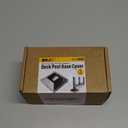 1.5" Post Base Cover, Split Type Post Skirt, for Indoor/Outdoor Iron Deck Railing, Stair Post Base Decorative Post Covers Skirt (1Pack-Black)