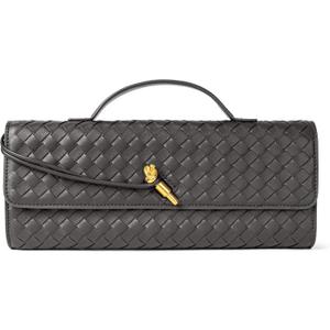 Joryin Woven Purse for Women Evening Clutch Woven Leather Handbags Crossbody Bag Purse Formal Evening Bag, Vegan Leather