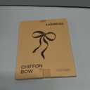 LaRibbons Chiffon Pre - Made Hair Bows Ribbon for Women Girls - Ivory Chiffon Ribbon Bows for Gift Wrapping & Wedding Decor, 24PCs