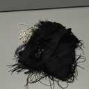 Leadtex Women's 1920s Fringed Flapper Costume with Feather Headband,Beaded Necklace (12-14, Black)