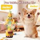 Funny Interactive Dancing Talking Banana Toy, Puppy Gifts Mimicking, Recording Repeating What You Say, Hilarious Laughs, Novelty Gag Gift for Pets Adults Friends Coworkers Office, Adjustable Volume
