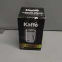 Kaffe One-Touch Coffee Grinder Electric w/Cleaning Brush (3 oz) - Coffee Grinders for Home Use - Up to 12 Cups of Coffee per Grind - Easy On/Off Coffee Bean Grinder - White