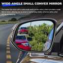 Heated Mirror, Compatible with 14-20 Toyota Sienna, Replace 8790608080 Left Driver Side View Heating Flat Mirrors Glass with Small Convex Mirror