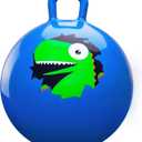 PlayZap Hopper Balls for Kids 6-12, 20 Inches Bouncy Ball with Handle, 20" Inflatable Bouncing Hopper, 50cm Jumping Toys, Garden Hopping Toys Girls Boys Gifts (Navy Blue)